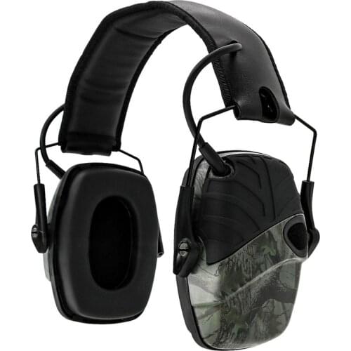 Protective ear muffs anti-noise sound amplification tactical electronic shooting noise-cancelling headset camouflage maple leave