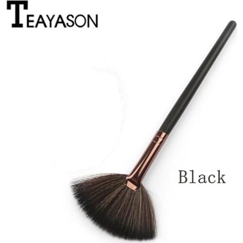 1PC Professional Makeup Beauty Cosmetic Face Powder Blush Brush Fan shaped Small Size Loose Powder Foundation Make up Brushes