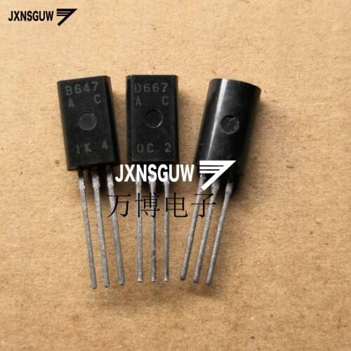 10pair Hitachi 2SB647AC 2SD667AC C Transistor B647AC D667AC Audio Power Amplifier 2SB647AC 2SD667AC Transistor Triode Bagged