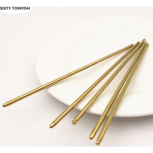 3 pieces/lot 129mm Primary Color HairPins Copper Accessory Hair Sticks Hair Jewelry Findings B01215