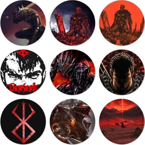 58mm Anime Berserk Guts Badge Brooch Pin Accessories For Clothes Backpack Decoration gift