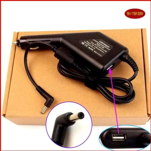 Laptop DC Power Car Adapter Charger 19V 1.75A + USB Port for ASUS VivoBook Q200 Q210 Q200E Q200E-BHI3T45 Q200E-BSI3T08