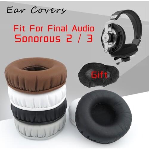 Ear Pads For Final Audio Sonorous 2 3 Headphone Earpads Replacement Headset Ear Pad PU Leather Sponge Foam
