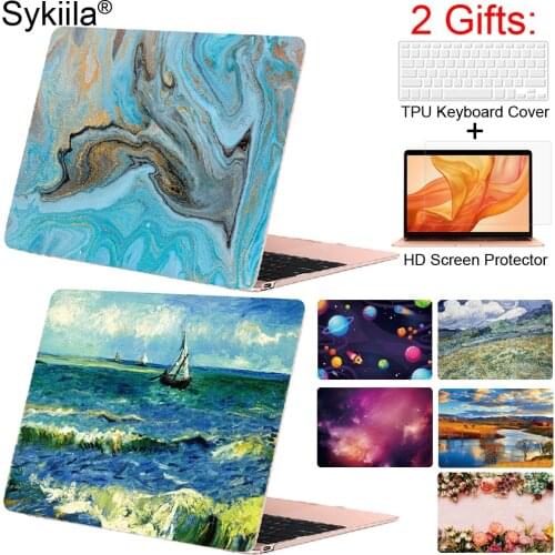 Sykiila for Macbook Air 13 Case Music Art Printed Air 11 Pro 12 13 15 Retina Cover Toucb bar A1706 A1707 A1708 Laptop Diy Shell