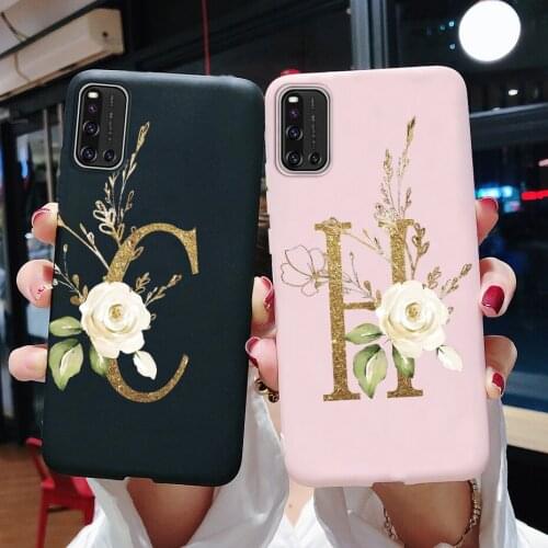 For vivo V19 Case 6.44" Shockproof Letters Soft Silicone Phone Cover Back Case for vivo V19 V 19 vivoV19 2020 Bumper Cases Coque