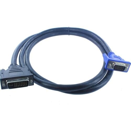 DVI-I(24+5) Male to VGA Male Video Monitor Cable 1.8m