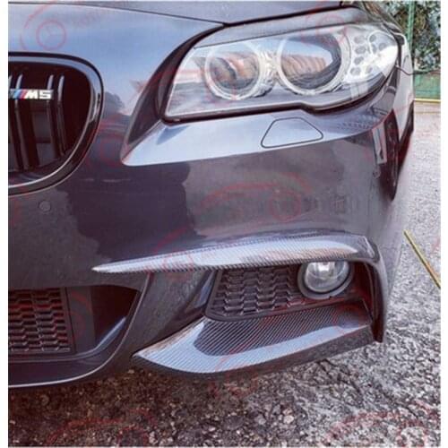 F10 MP Type Carbon Fiber Front Lip Bumper Diffuser Side Splitter Aprons For BMW 5 Series F18 MT 2010-2016