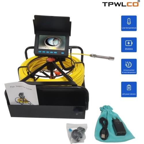 Newest 17mm Lens Endoscope Camera HD 4.3 "LCD Screen 6 LED Lights Pipe Drain Snake Camera Inspection Sewer Plumbing Tools