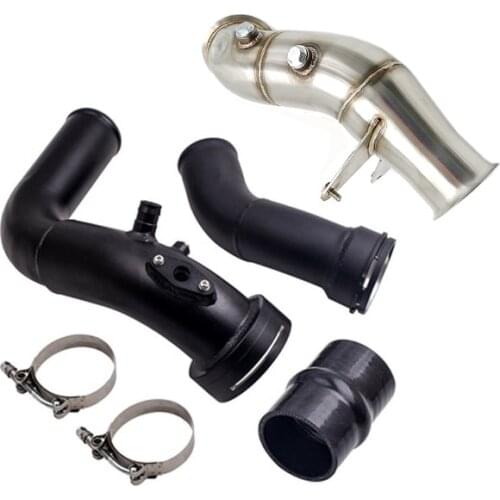 Downpipe+Aluminum Charge Pipe Kit For BMW N55 M135i M235i M2 335i 435i F 3.0L