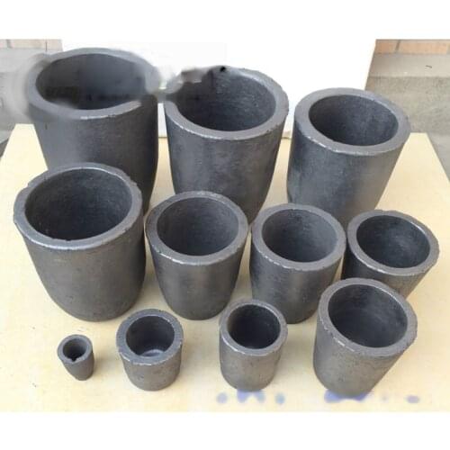 1-5kg Foundry Clay Graphite Crucibles Black Cup Furnace Torch Melting Casting Refining Gold Silver Copper Brass Aluminum