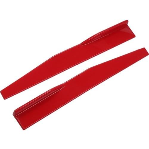 Mayitr 2Pcs Car Side Skirt Spoiler Rocker Splitter Car Bumper Canard Diffuser Winglet with 10pcs Screw Accessories