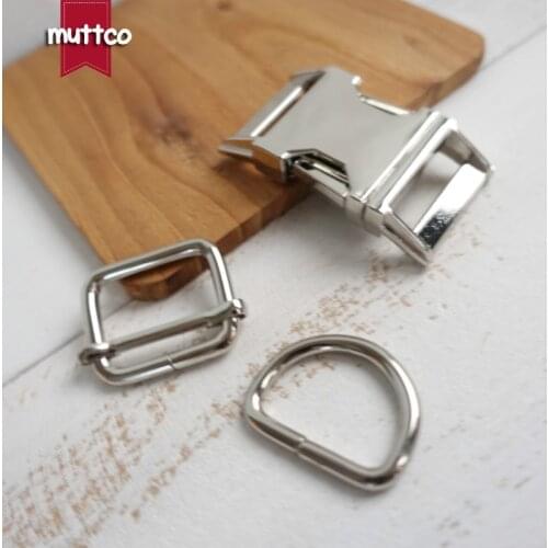 Metal buckle+adjust buckle+D ring/set)DIY Dog Collar 2.5cm diy emboitement zinc alloy buckle adjust buckles 4 colors