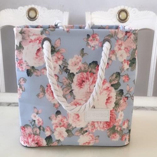 Bath Bag Wash Bag Make-up Bag Storage Bag Multi-purpose Waterproof Flower Bath Basket