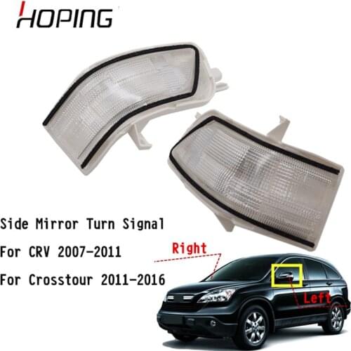 Hoping Left Right Rearview Side Mirror Turn Signal LED Light Lamp For HONDA CRV 2007-2011 Crosstour 2011-2016