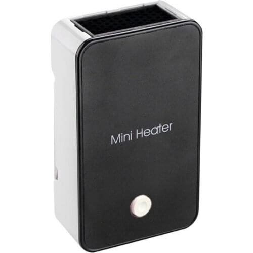 Mini Desk Fan Portable Desktop Winter Warm Space Electric Heater Thermostat Fan For Bedroom Office Home 110V US Plug