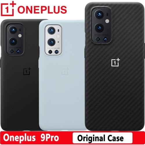 Officeal Original OnePlus 9 Pro 9pro Bumper Case Sandstone black gray Karbon back Cover Case For One Plus OP 9 pro