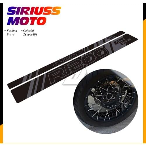 Motorcycle Front/Rear Wheel Reflective Decal Case for BMW R1200GS Adventure 2006-2021 Triple Black Edition