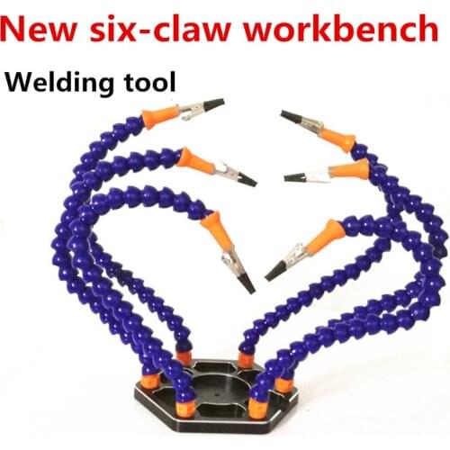 DIY soldering station RC plug FPV flight control fixed six-claw work distribution board circuit board and other welding