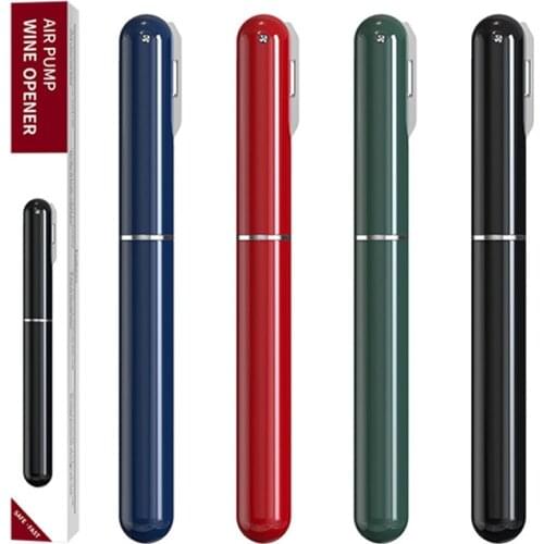 Portable Wine Opener - Latest Design Bottle Opener Wine Corkscrew Pin Jar Cork Remover Air Pressure Pump With Cutter Knift