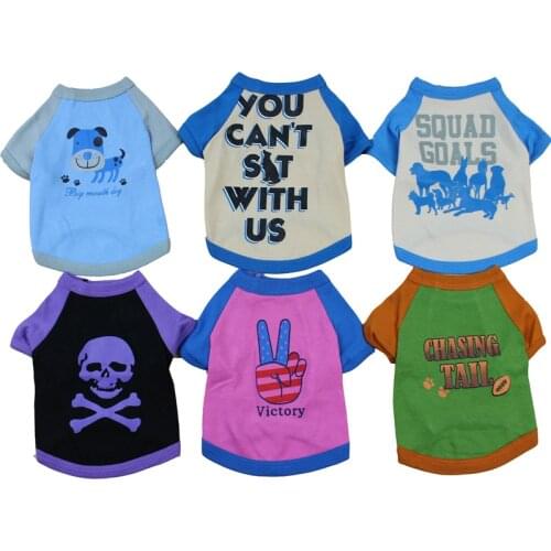 Cool Pet Dog Clothes Puppy sweater T-shirt Shirt Cat spring autumn Shirt For chihuahua teddy Small Dogs