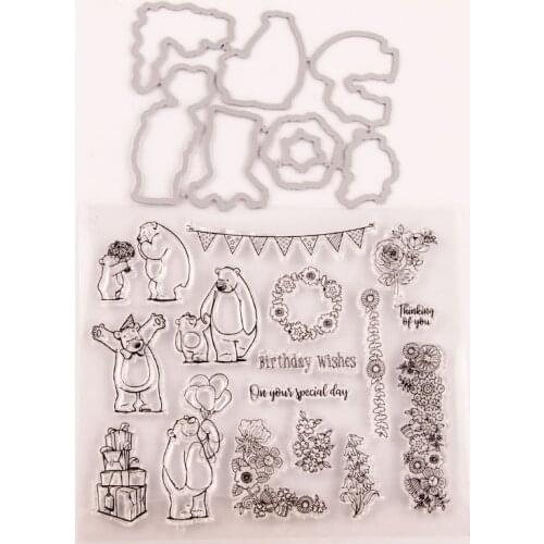 NCraft Clear Stamps Scrapbook Paper Craft scrapbooking T1653 bear mothers day birthday