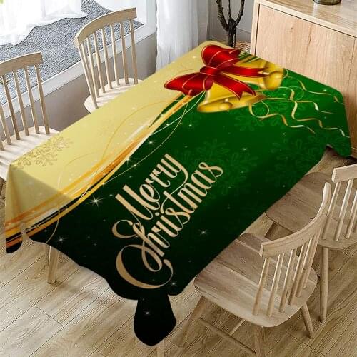 Christmas Decoration Tablecloth Waterproof Oilproof Rectangular Table Cloth Hotel Restaurant Family Practical Dinning Tablecloth