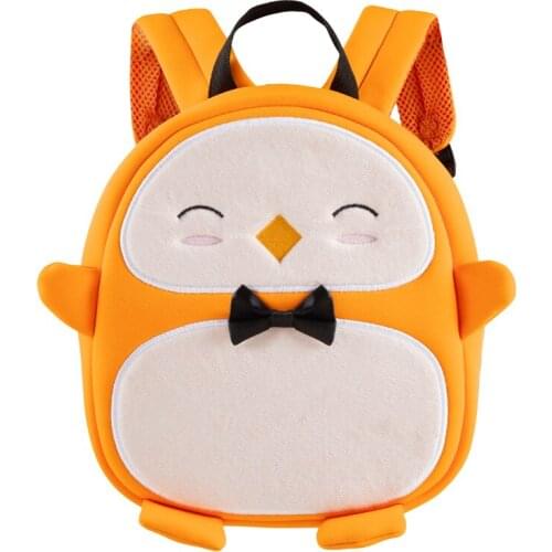 Fashion Children School Bags Cartoon Penguin Backpack Baby Toddler Kids Book Bag Kindergarten Boys Girls Backpack 2-5 Years