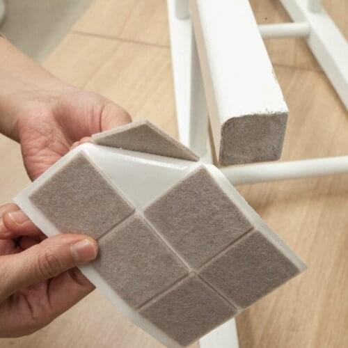 Self Adhesive Furniture Leg Anti Noisy Chair Table Foot Mat Non-slip Mat Bumper Cushion For Chair Table Floor Protector Hardware