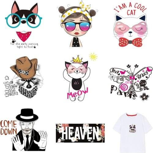 Iron-on Transfers for Clothing Patches Thermo-sticker for Clothes Stripe Dress Diy Fashion Patch Fusible Vinyle Thermocollant I