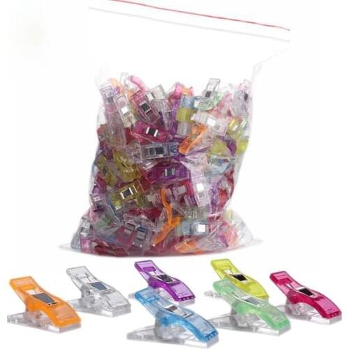 50pcs/lot Tape Bias Maker DIY Job Foot Case Supplies Plastic Clip Hemming Sewing Tools Sewing Accessories Fabric sewing supplies