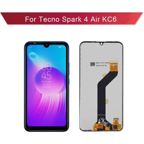 For Tecno Spark 4 Air KC6 KC1J LCD Display With Touch Screen Digitizer Glass Panel Assembly Replacement