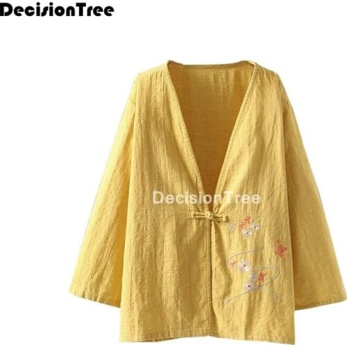 2021 kimono cardigan womens chinese traditional costume clothing hanfu tang tops clothes china qipao shirt hanfu blouse