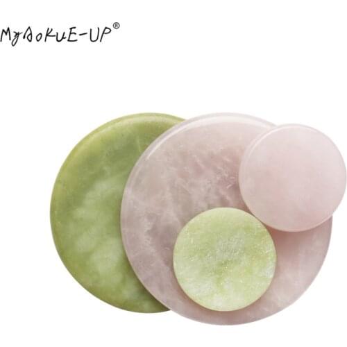 5 pcs Pink green Crystal Jade Stone Holder Grafting Tool Lash Glue Adhesive Pallet Eyelash Extension Eyelashes Makeup Tools