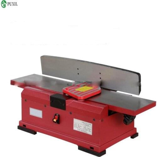 6 Inch Wood Planer Machine Wood Jointer Tool Industrial Grade Multi-Angle Wood Planer Automatic Vacuum Cleaning 1100W 220V