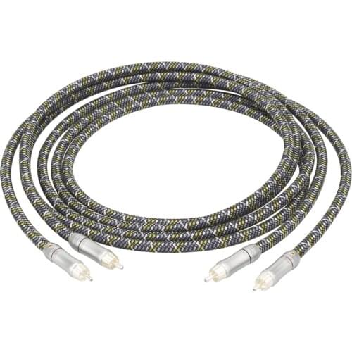 A52 HI-End 99.9999% OFC Copper RCA TO RCA Audio Cable Home Theater DVD 2RCA HIFI Cable CD Amplifier