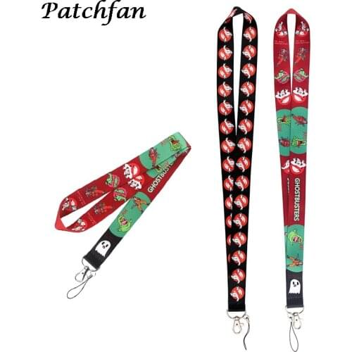 AD612 Patchfan Cartoon Ghost Lanyard Keychain Lanyards for keys Badge ID Mobile Phone Rope Neck Straps Accessory Gifts