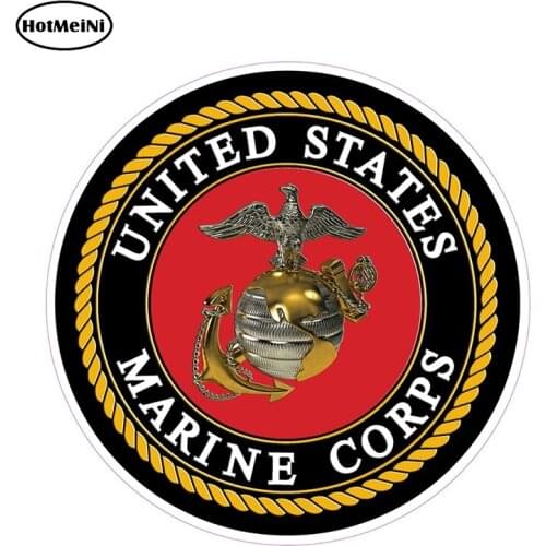 HotMeiNi 12cm X 12cm Car Stickers United States Marines To Support and Defend So Help Me God Decal 3D Car Styling Graphics