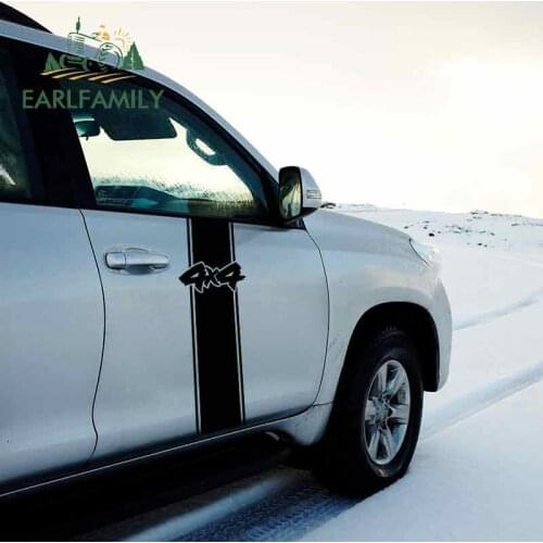 EARLFAMILY 58cm x 20.9cm 4x4 RACING RALLY STRIPES HEMI Vinyl Decal Car Styling Waterproof Accessories Big Car Sticker