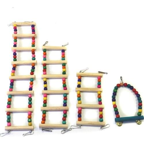 Parrot Toy Supplies Bird Swing Ring Ladder Starling Tiger Skin Black Phoenix Bite Climbing Ladder Ladder Bird Cage Accessories
