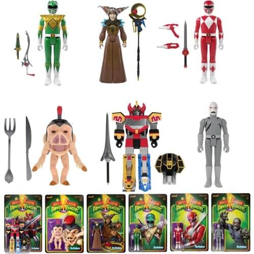 Super Sentai Kyoryu Sentai Sentai Gaoranger Red Ranger Putty Patroller Pudgy Pig Rita Repulsa Megazord Retro Movable Joints toys