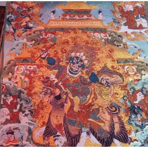 Copper Statue Direct sales of Tibetan Buddhist silk embroidery, Tangka, Tibet, Bodhisattva machine technology wholesale