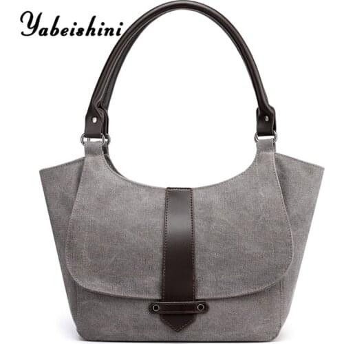 Fashion canvas tote bag women Crossbody bag for ladys Shoulder Bags High quality women handbag canvas shopping bag Sac a main