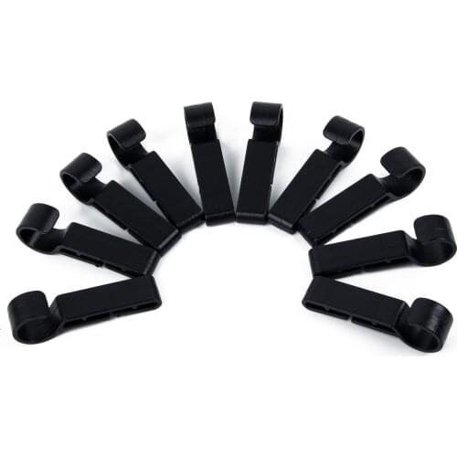 PACK Of 10 Durable Plastic Helmet Headlamp Clips For Hardhat Safety Cap Easily Mount Headlamp 46*15*10mm