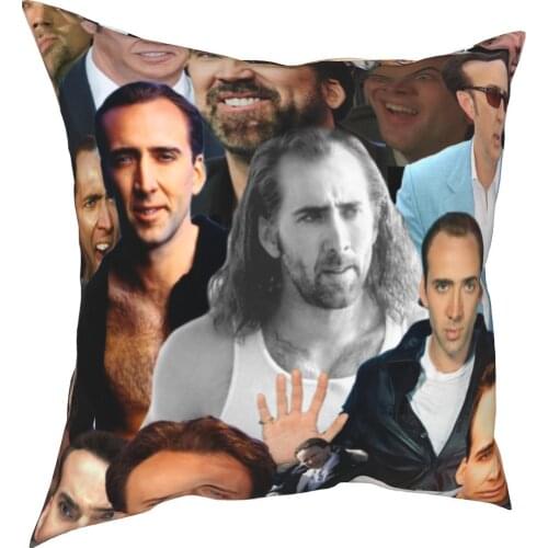 Nicolas Cage Overload Paparazzi Pillowcase Soft Polyester Cushion Cover Decoration Pillow Case Cover Home Zipper 18
