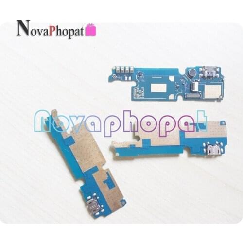 Novaphopat For Wiko View 2 go Charger Port USB Dock Charging Port Connect Connector Flex Cable Microphone MIC ; 5pcs/lot