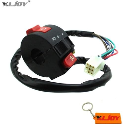XLJOY 8 Wire ATV Kill Light Start Switch For Chinese 50cc 70cc 90cc 110cc ATV Quad Kazuma Taotao Coolster