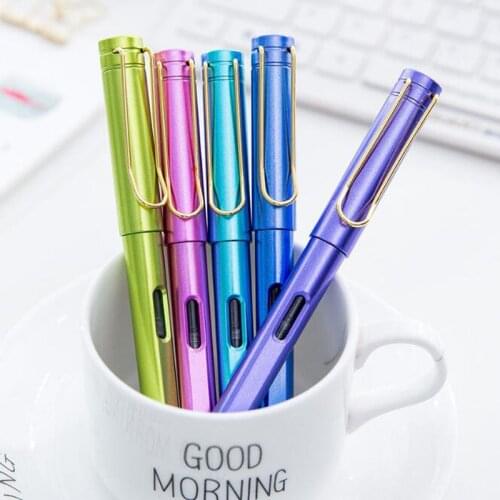 Fountain Pen Ink Student Pen Colorful Hard Pen Calligraphy Calligraphy Office School Supplies Writing Cute Pen Korea Stationery