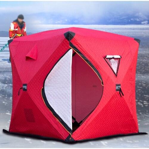 Portable Ice Fishing Shelter Easy Set-up Winter Fishing Tent Ice Fishing Tent Waterproof & Windproof