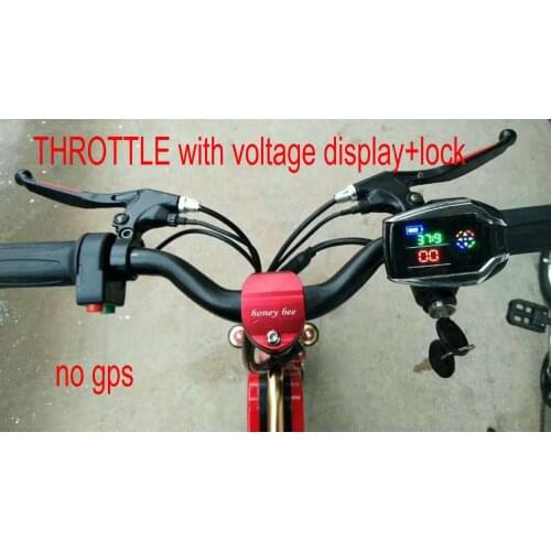 24v36v48v60v72v Twist Throttle with Lock/Key&LCD Display&Battery Voltage Indicator Electric Bike Scooter MTB Tricycle ATV Parts