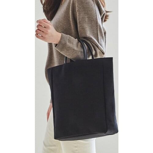 Simple Solid Canvas Handbags For Women Fashion Soft Tote Bag 2021 New Female Luxury Designer Casual Big Capacity Messenger Bags
